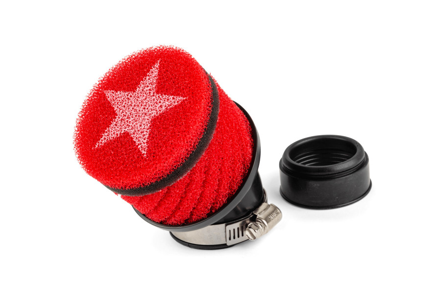 Racingluftfilter STAGE6 Kurz rot STAGE6 48MM