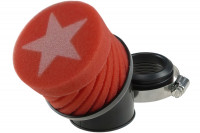 Racingluftfilter STAGE6 kurz Rot 44MM